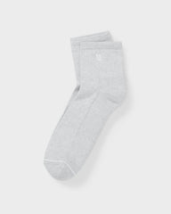 Vuori Quarter Crew V1 Sock 2.0 White Heather Grey Crew Socks
