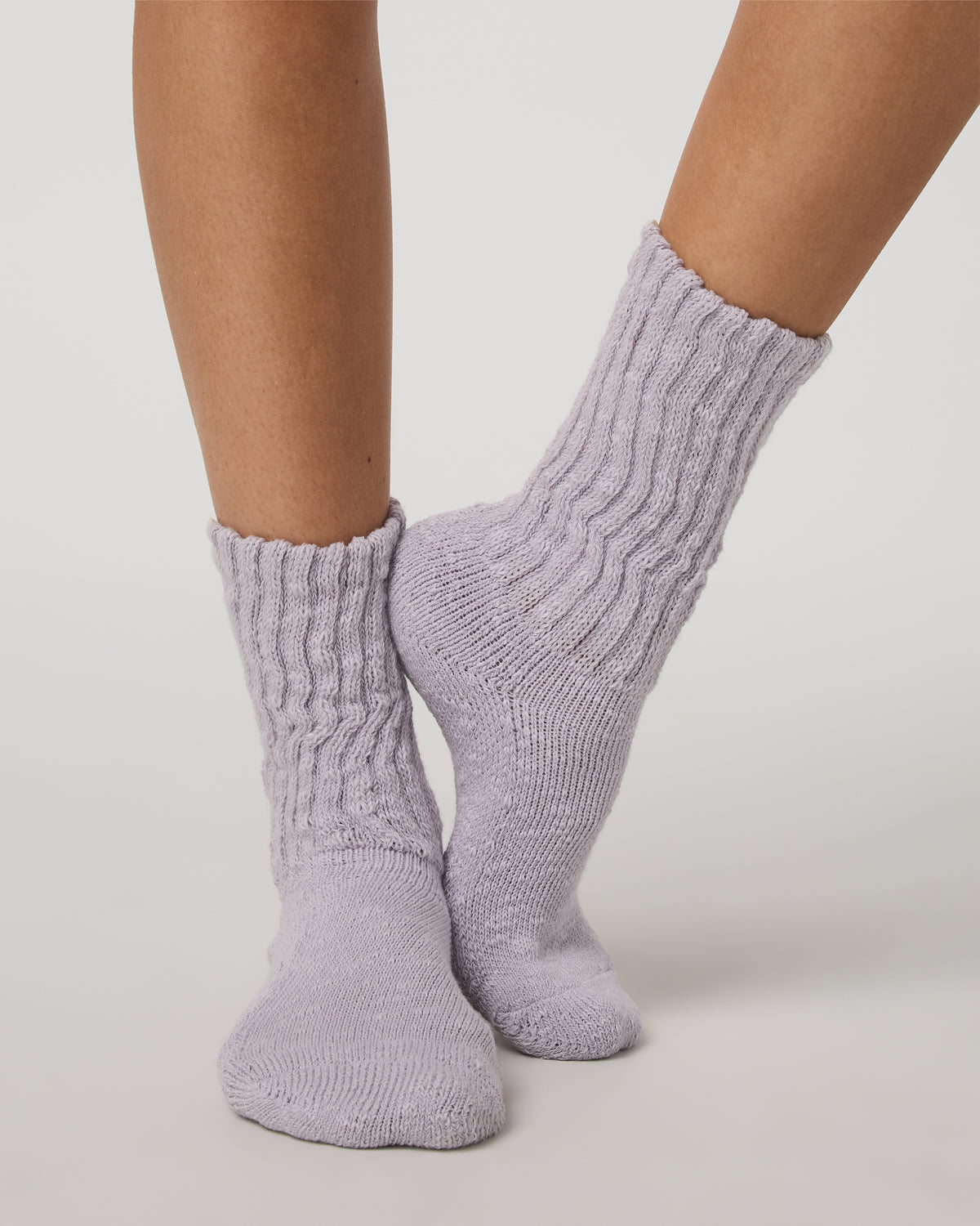 Vuori Cozy Sock Plush, Soft Lavender Ice Sock