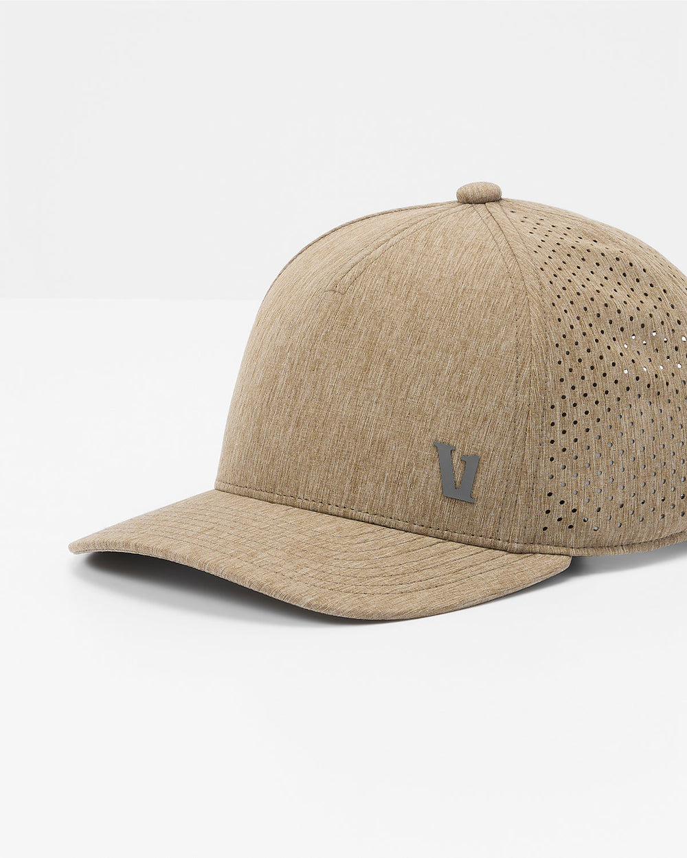 Vuori V1 Water Tech Hat Sorrel Brown Heather Five-Panel Hat