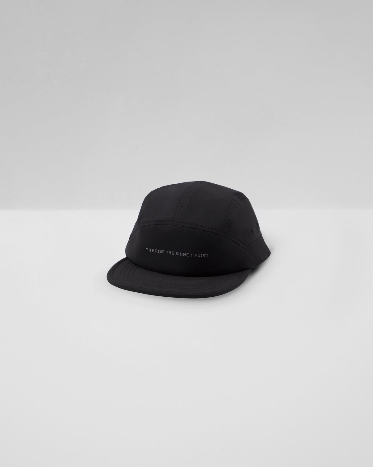 Vuori Trail Run Cap Black 7-Panel Running Hat