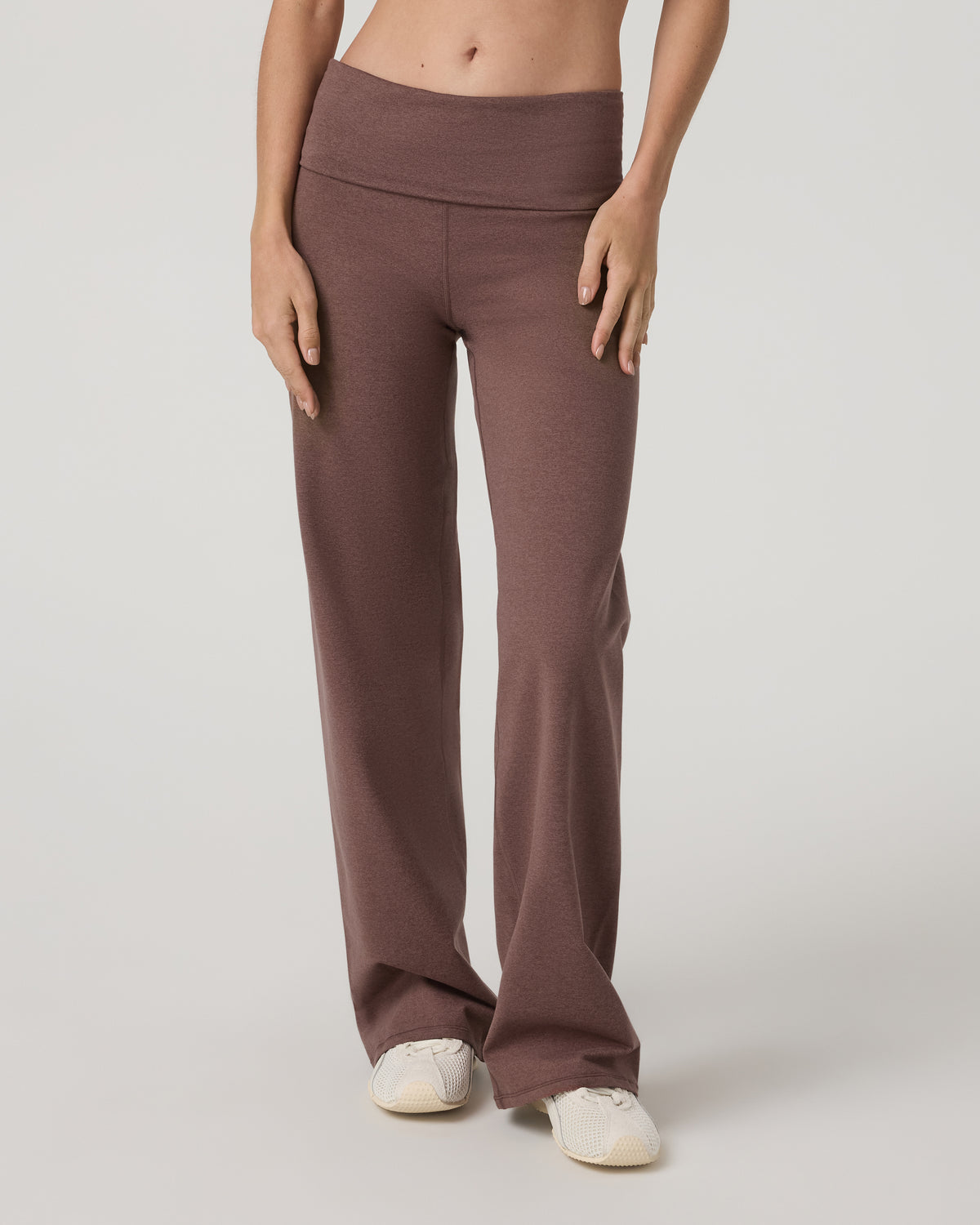 Vuori Granite Foldover Straight Leg Women's Sable Heather Pant