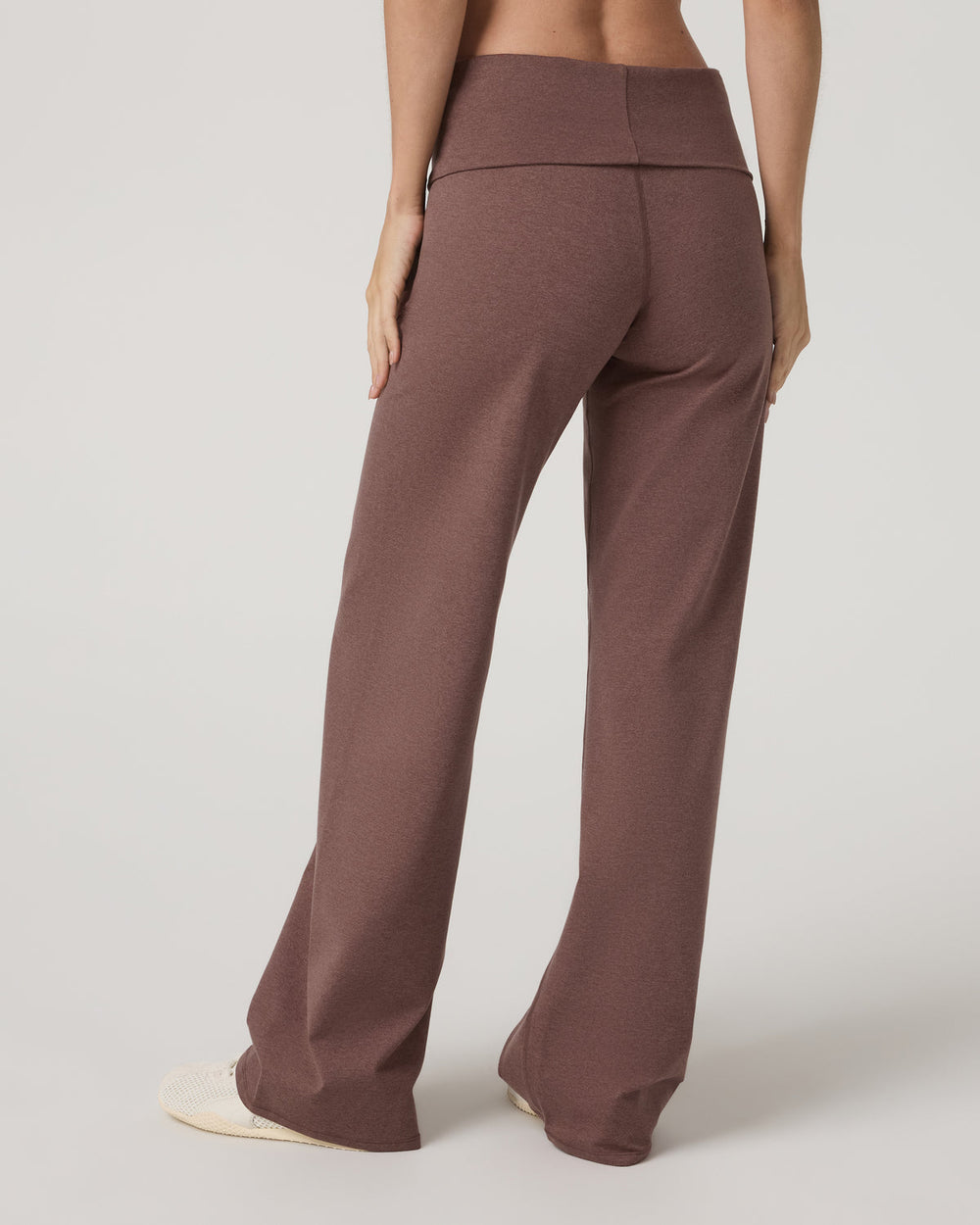 Vuori Granite Foldover Straight Leg Women's Sable Heather Pant