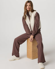 Vuori Granite Foldover Straight Leg Women's Sable Heather Pant