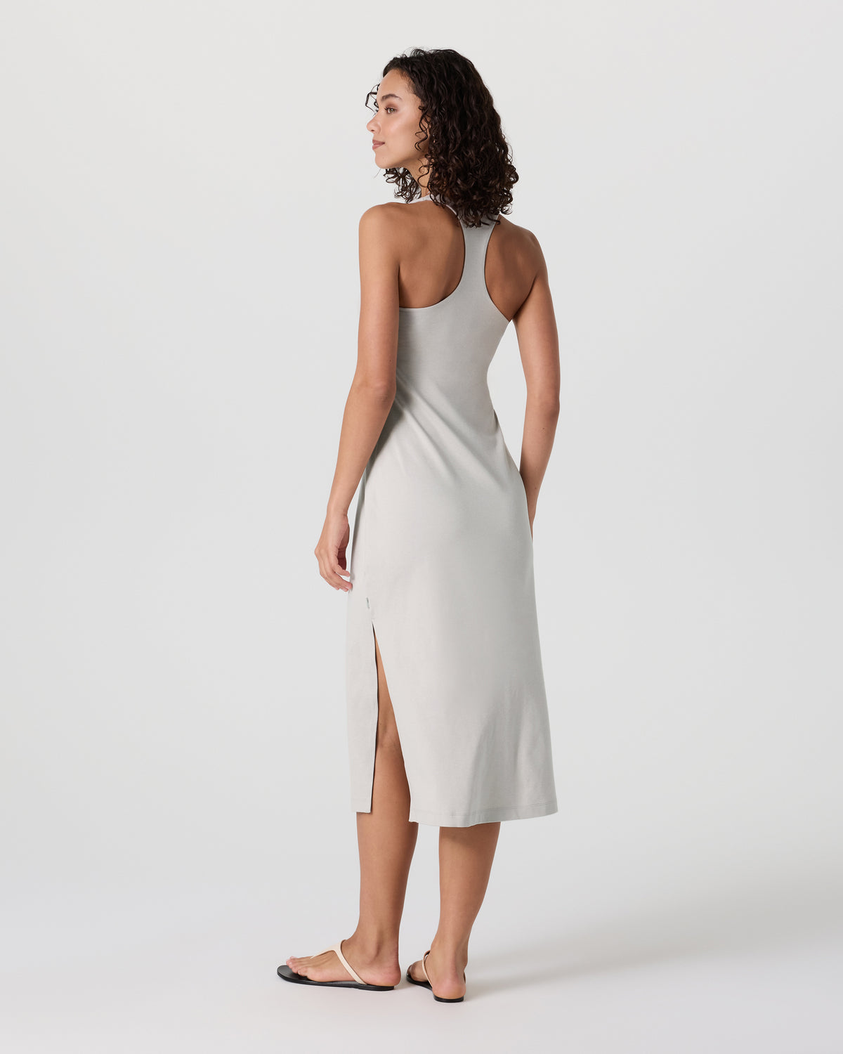 Vuori Halo Racerback Dress Ecru Heather
