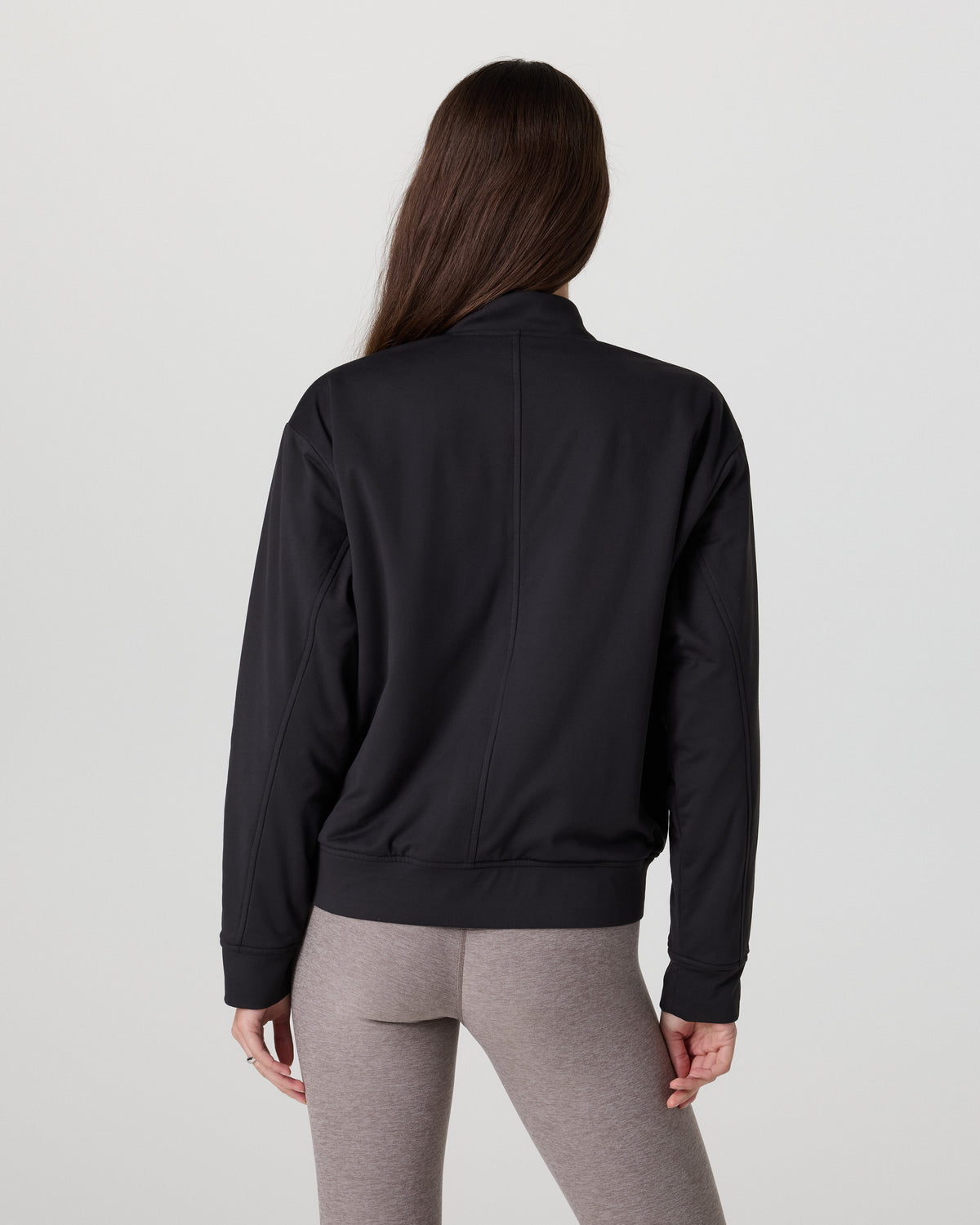 Vuori Halo Basin Bomber Women's Solid Black Jacket