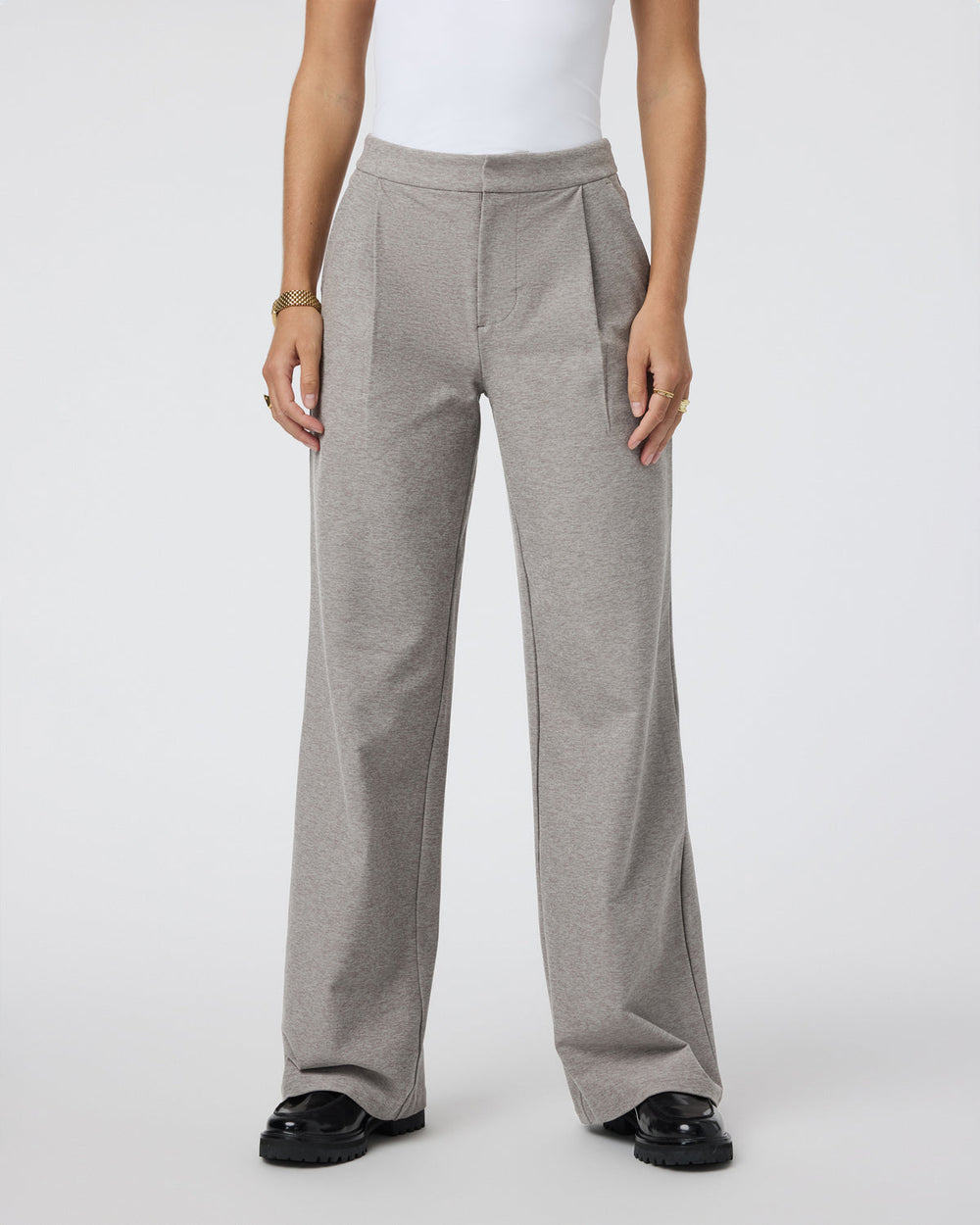 Vuori Elevation Trouser-Short Cobblestone High Rise Pants