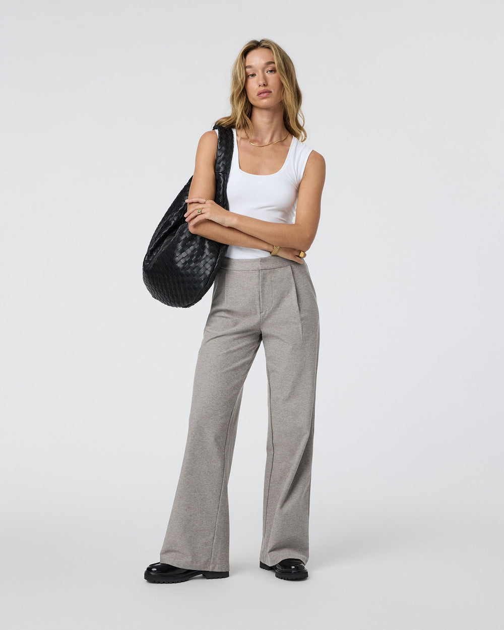Vuori Elevation Trouser-Short Cobblestone High Rise Pants