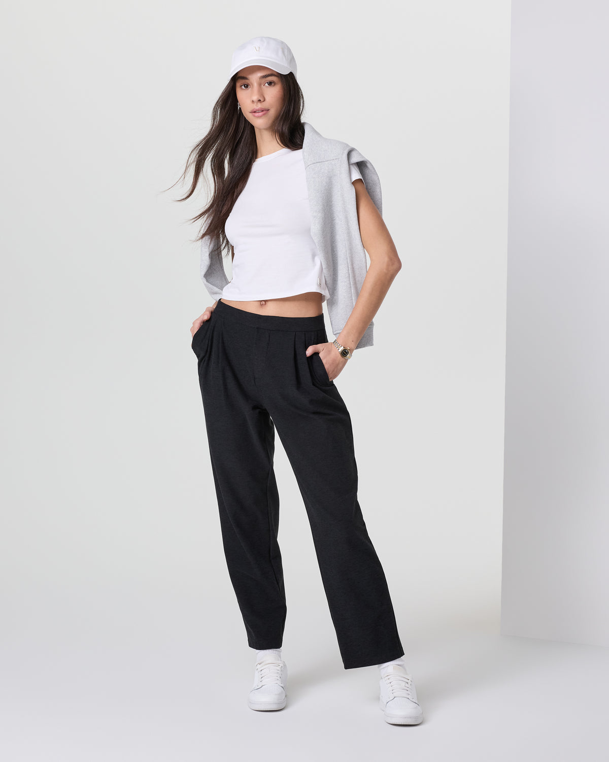 Vuori Elevation Ankle Trouser Black Heather