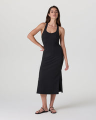 Vuori Halo Racerback Dress Solid Black
