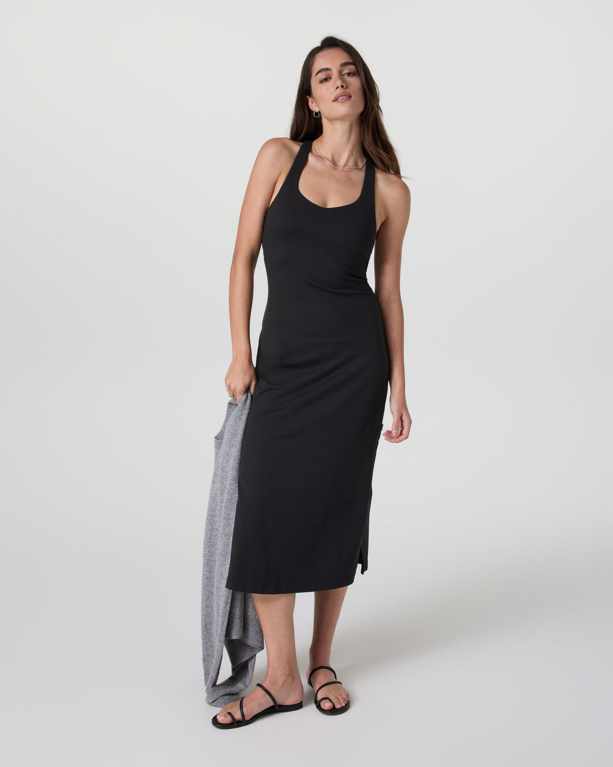 Vuori Halo Racerback Dress Solid Black