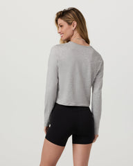 Vuori Halo Cardigan 2.0 Pale Grey Heather