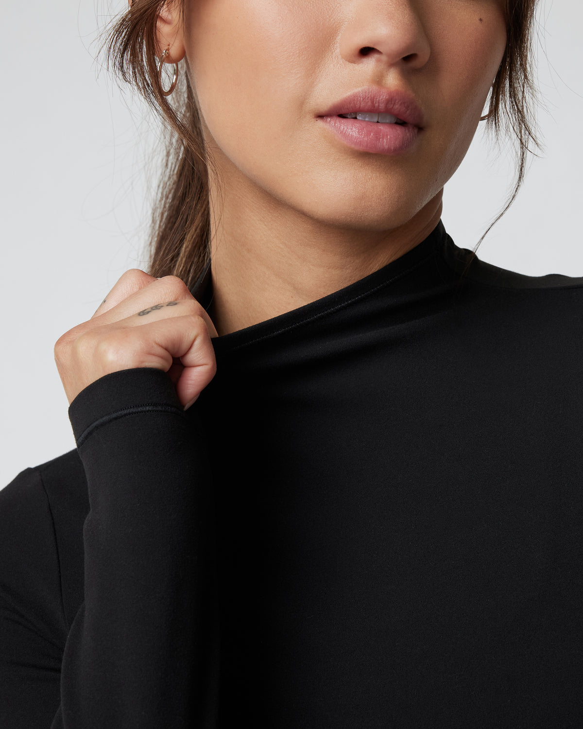 Vuori Vuori AllTheFeels Long Sleeve Mock Black