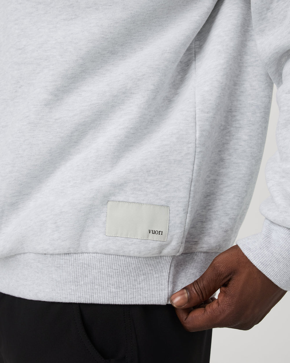 Vuori Restore Oversized Crew 2.0 Pale Grey Heather