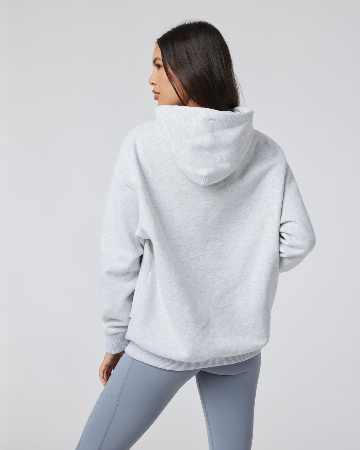 Vuori Restore Oversized Hoodie Pale Grey Heather