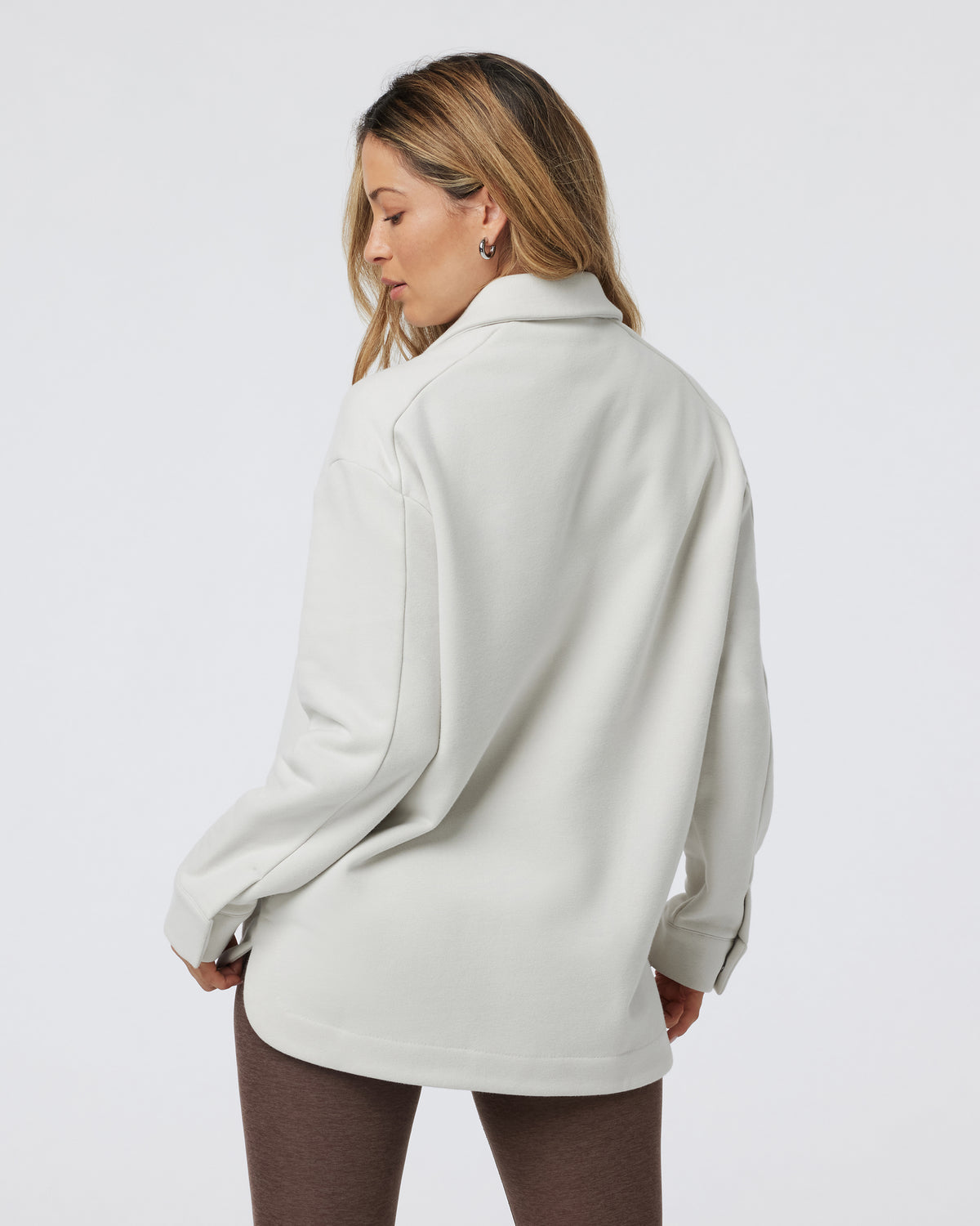 Vuori Restore Shirt Jacket Salt French Terry Shirt