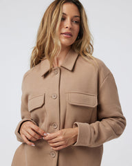 Vuori Restore Shirt Jacket Goldenrod French Terry Shirt