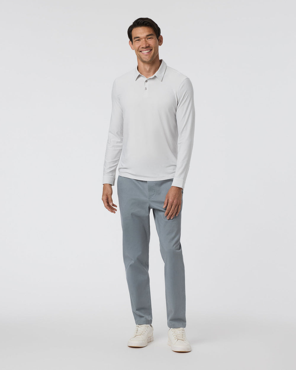 Vuori Fletcher Elastic Waist Pant Athletic Slim Fit 30" Dusty Blue