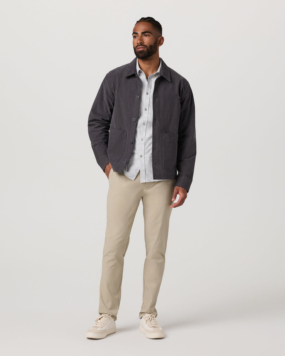 Vuori Men's Cascade Tech Chino Athletic Slim Fit 30" Trench