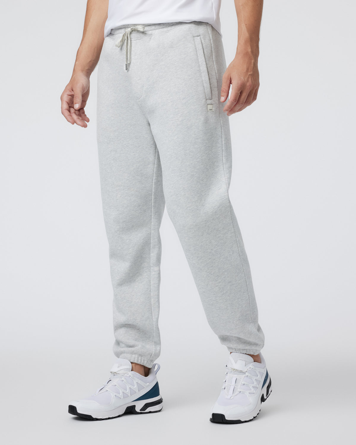 Vuori Seaside Sweatpant 28" Men's Light Heather Grey Sweatpant