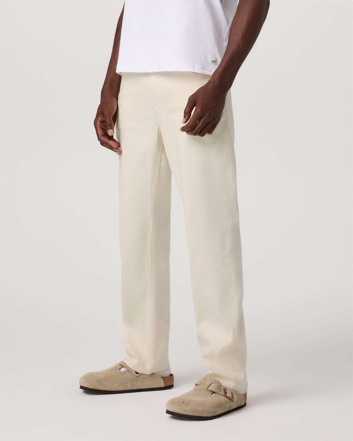 Vuori Benton Stretch Twill Pant Classic Fit 32" Natural Jeans