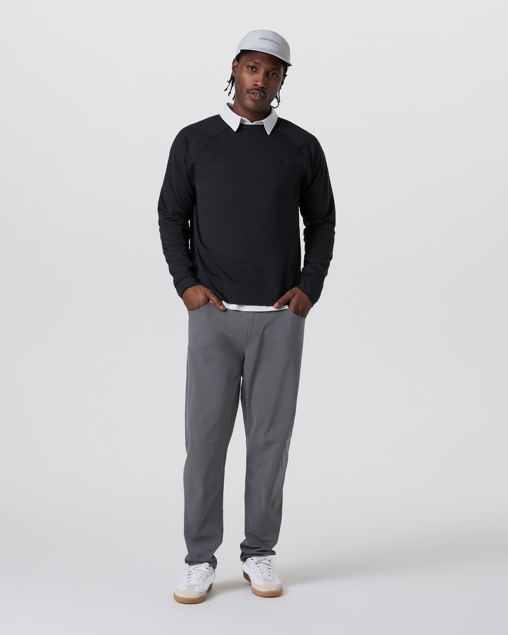 Vuori Meta Pant Classic Fit 34" Men's Charcoal 5-Pocket Pants