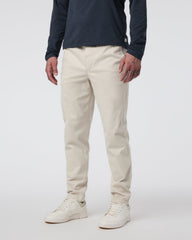 Vuori Fletcher Elastic Waist Pant Athletic Slim Fit 30" Oatmeal