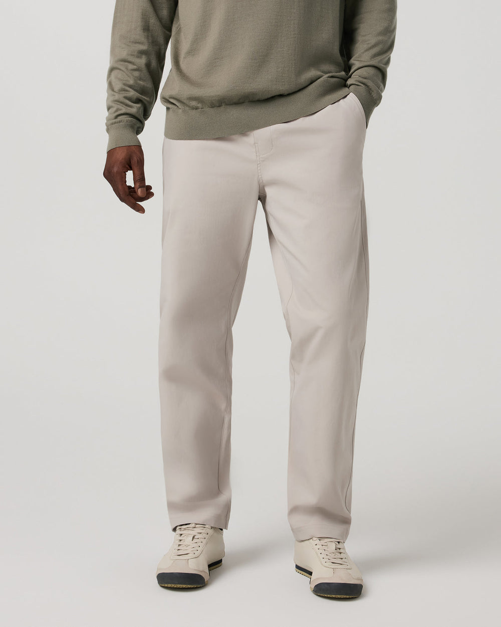 Vuori Men's Cascade Elastic Waist Trouser Classic Fit 30" Pewter