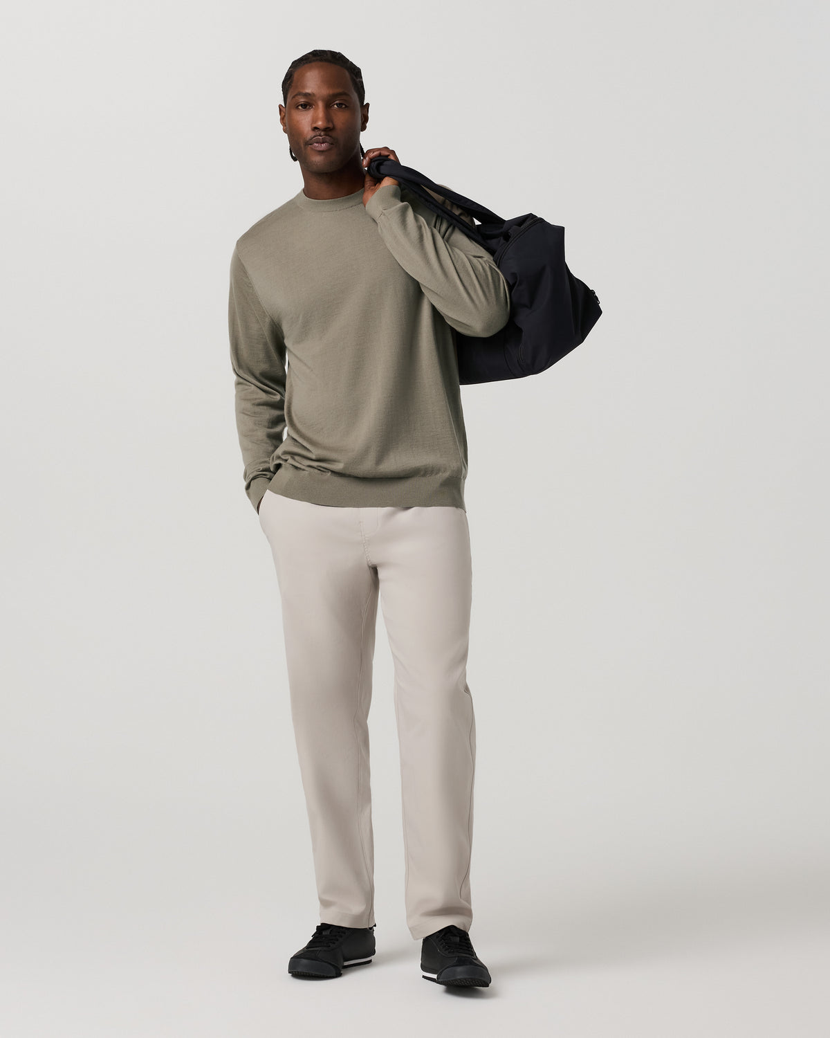 Vuori Men's Cascade Elastic Waist Trouser Classic Fit 30" Pewter