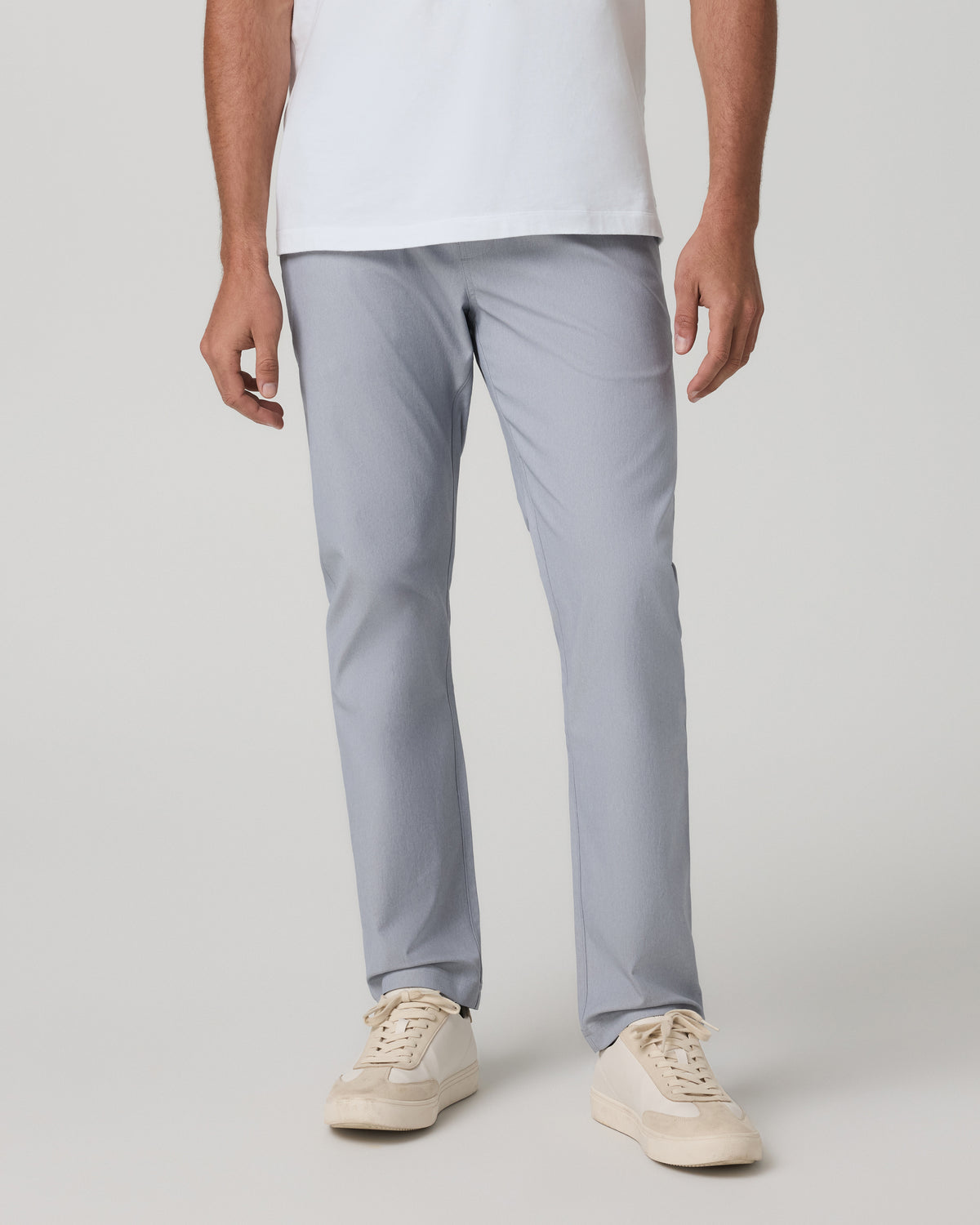 Vuori Cascade Elastic Waist Trouser Classic Fit 30" Heather Grey