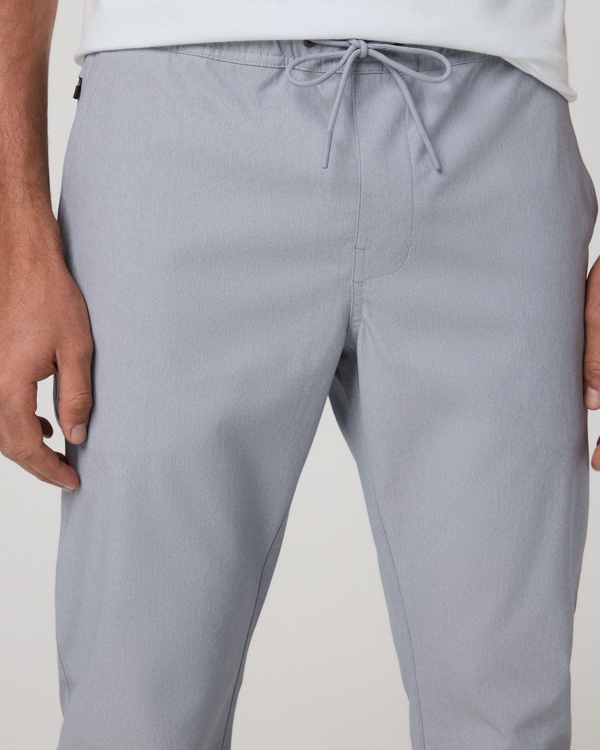 Vuori Cascade Elastic Waist Trouser Classic Fit 30" Heather Grey