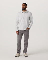 Vuori Benton Stretch Twill Pant Athletic Slim Fit 30" Cavern Grey