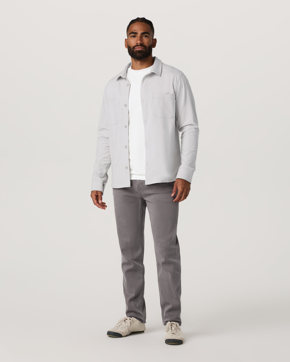 Vuori Benton Stretch Twill Pant Athletic Slim Fit 30" Cavern Grey