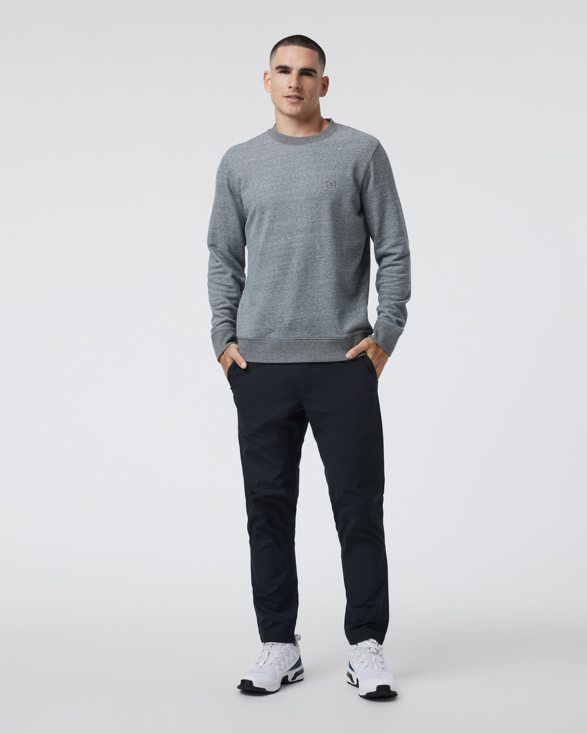Vuori Meta Elastic Waist Pant Black 5-Pocket Stretch Pants