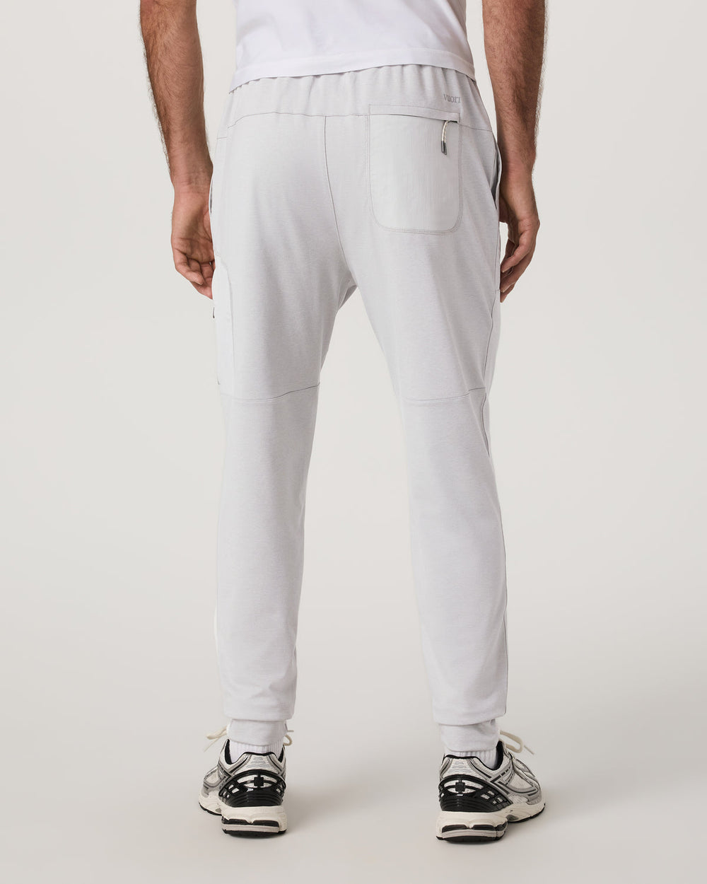Vuori Sunday Mixed Media Jogger 28" Men's Frost Grey Joggers