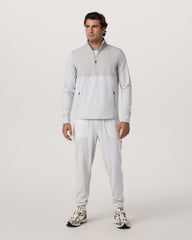 Vuori Sunday Mixed Media Jogger 28" Men's Frost Grey Joggers