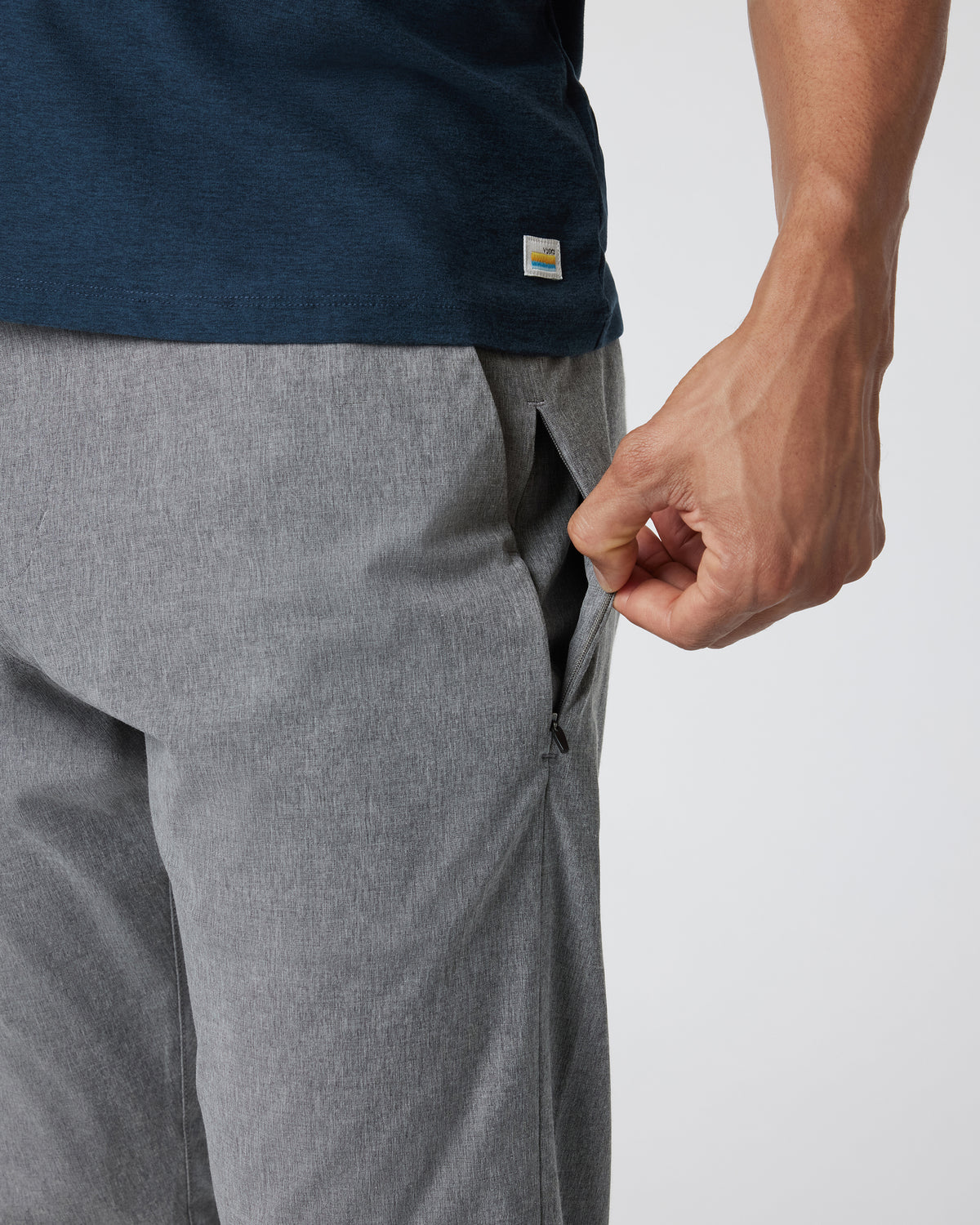 Vuori Aim Pant Concrete Grey Tailored Pants