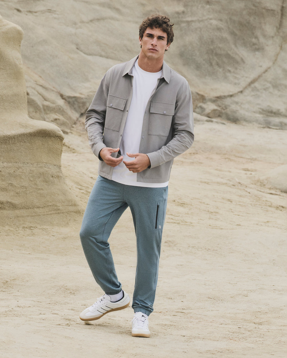 Vuori Sunday Performance Sweatpant 28" Men's Smoke Blue Pant