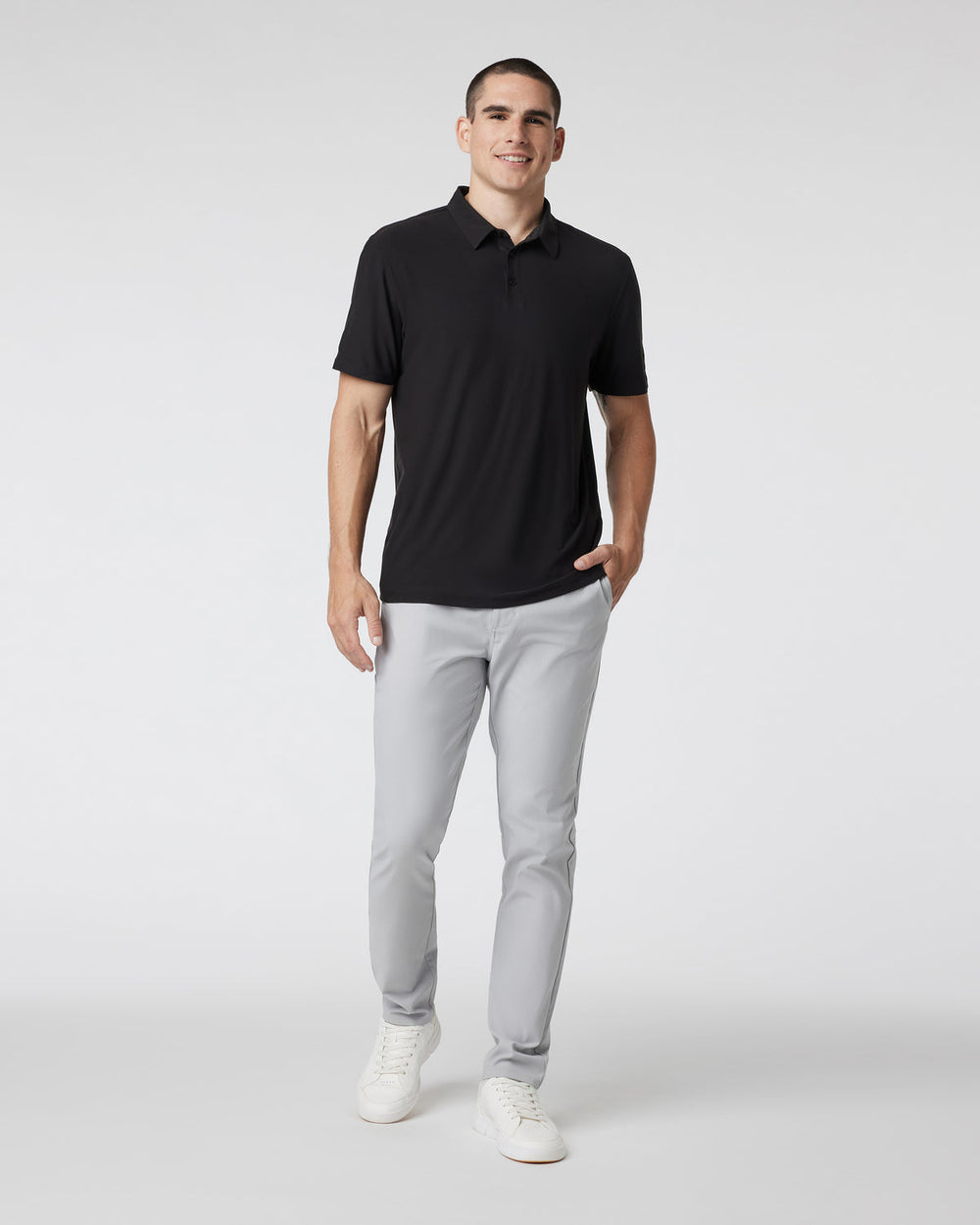 Vuori Cascade Tech Chino Pant 32" Men's Fog Chinos