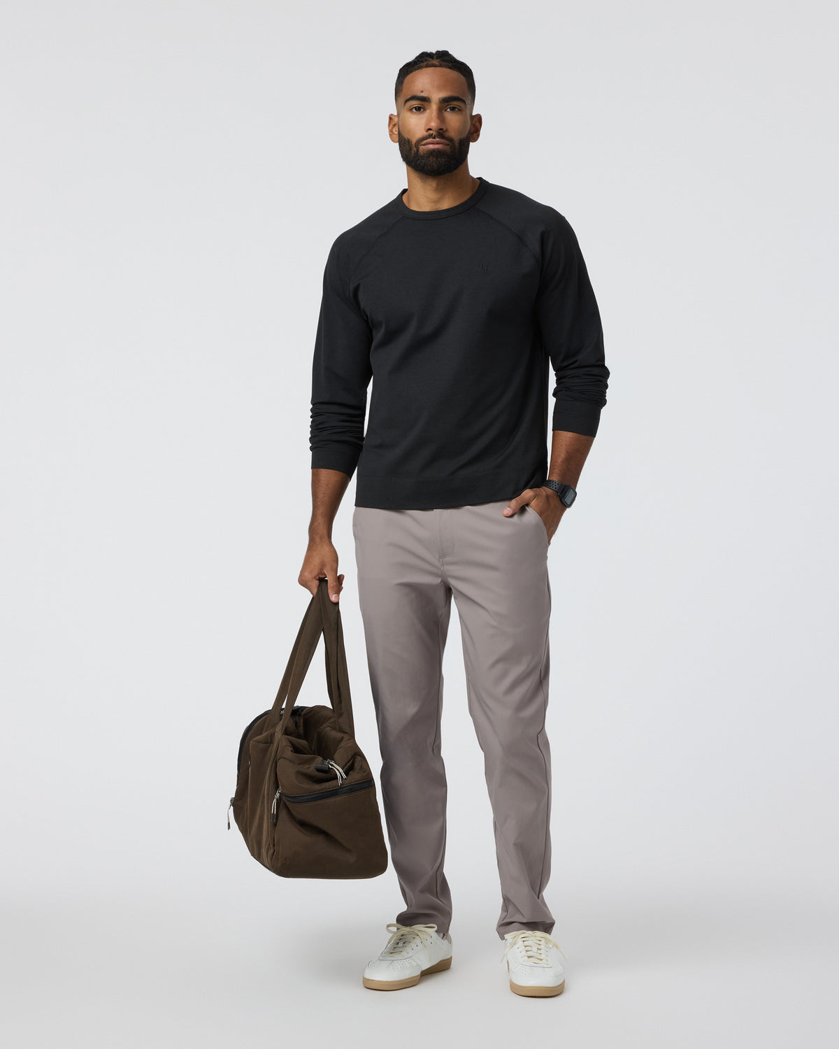 Vuori Cascade Tech Chino Pant Athletic Slim Fit 32" Mocha