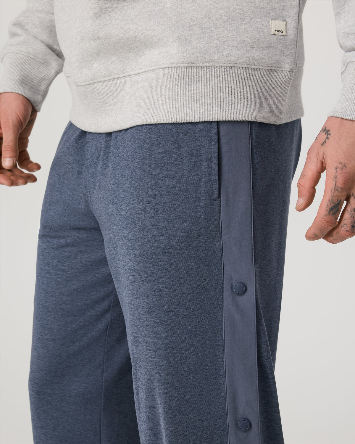 Vuori Sunday Warm Up Pant 30" Men's Azure Heather Pants