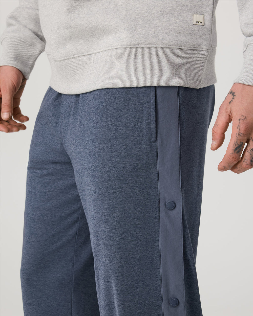 Vuori Sunday Warm Up Pant 30" Men's Azure Heather Pants