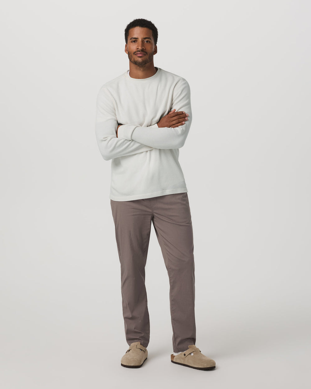Vuori Men's Kore Everyday Pant Lined Classic 30" Smokey Taupe