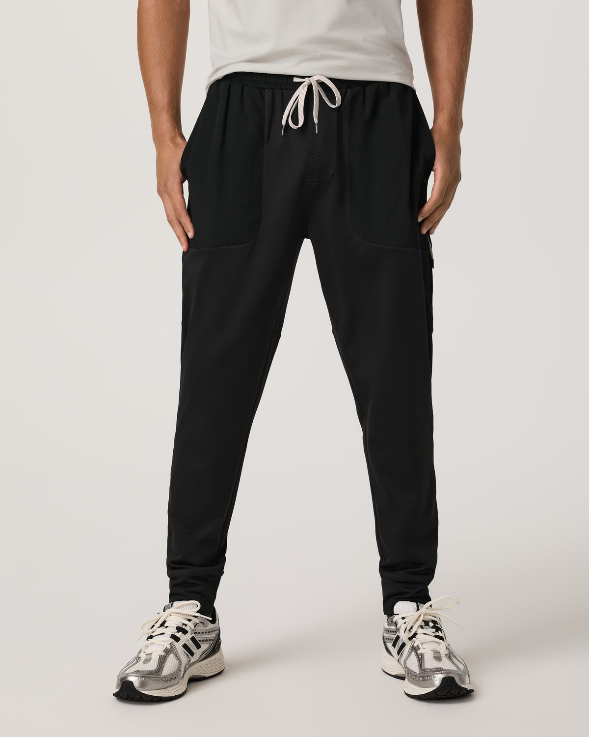 Vuori Sunday Mixed Media Jogger 28" Men's Black Joggers