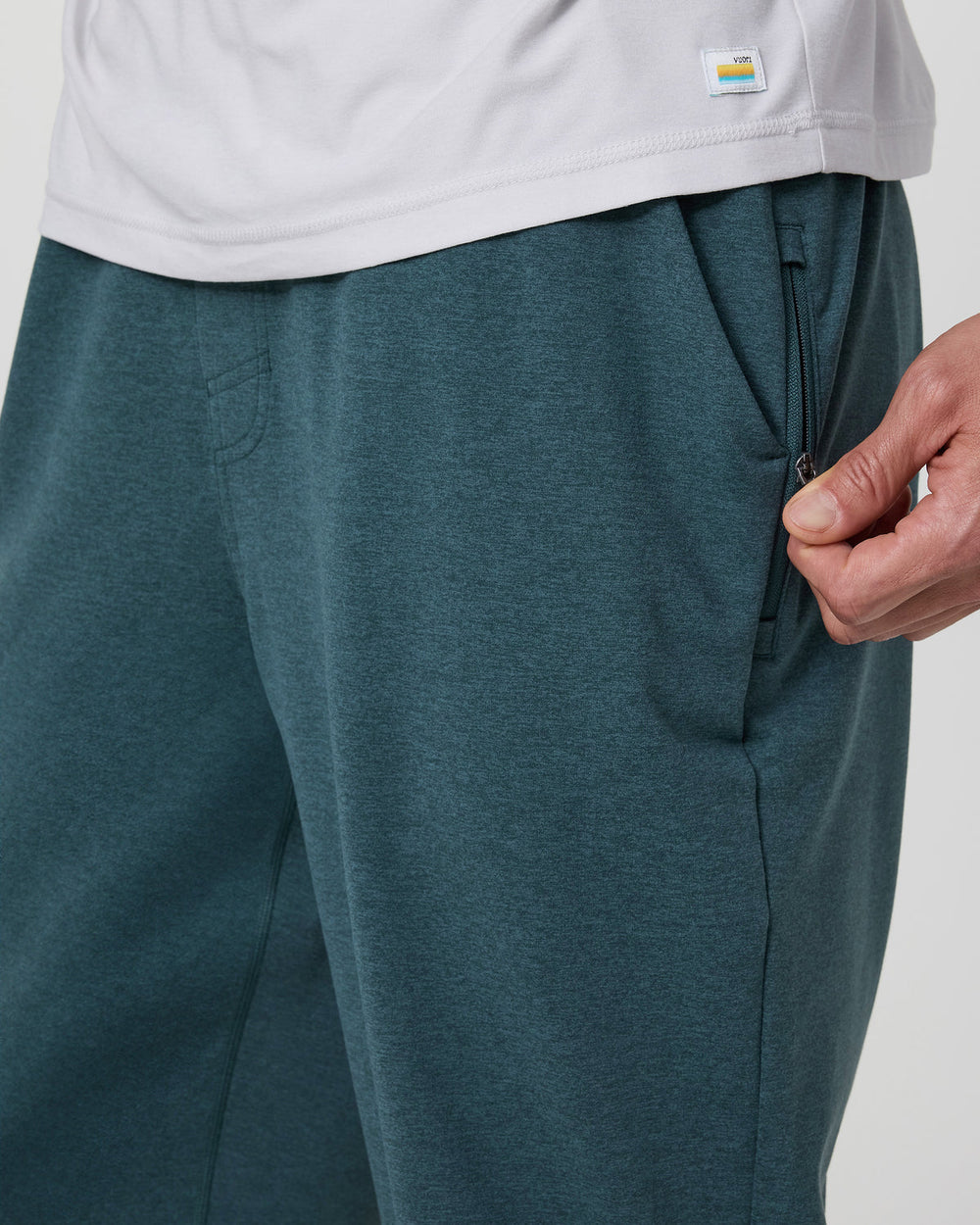 Vuori Coronado Performance Sweatpant Classic 28" Deep Sea Heather