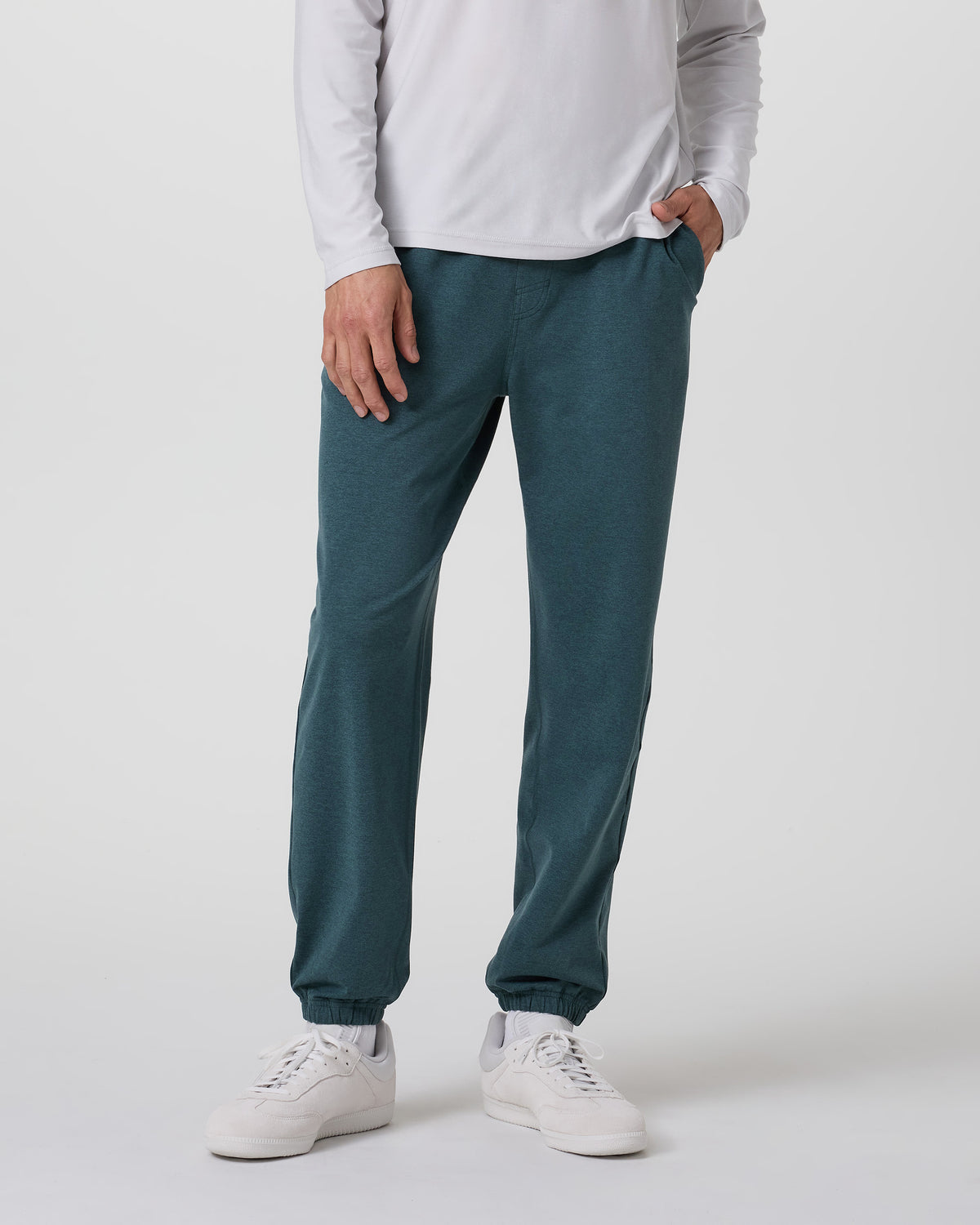 Vuori Coronado Performance Sweatpant Classic 28" Deep Sea Heather
