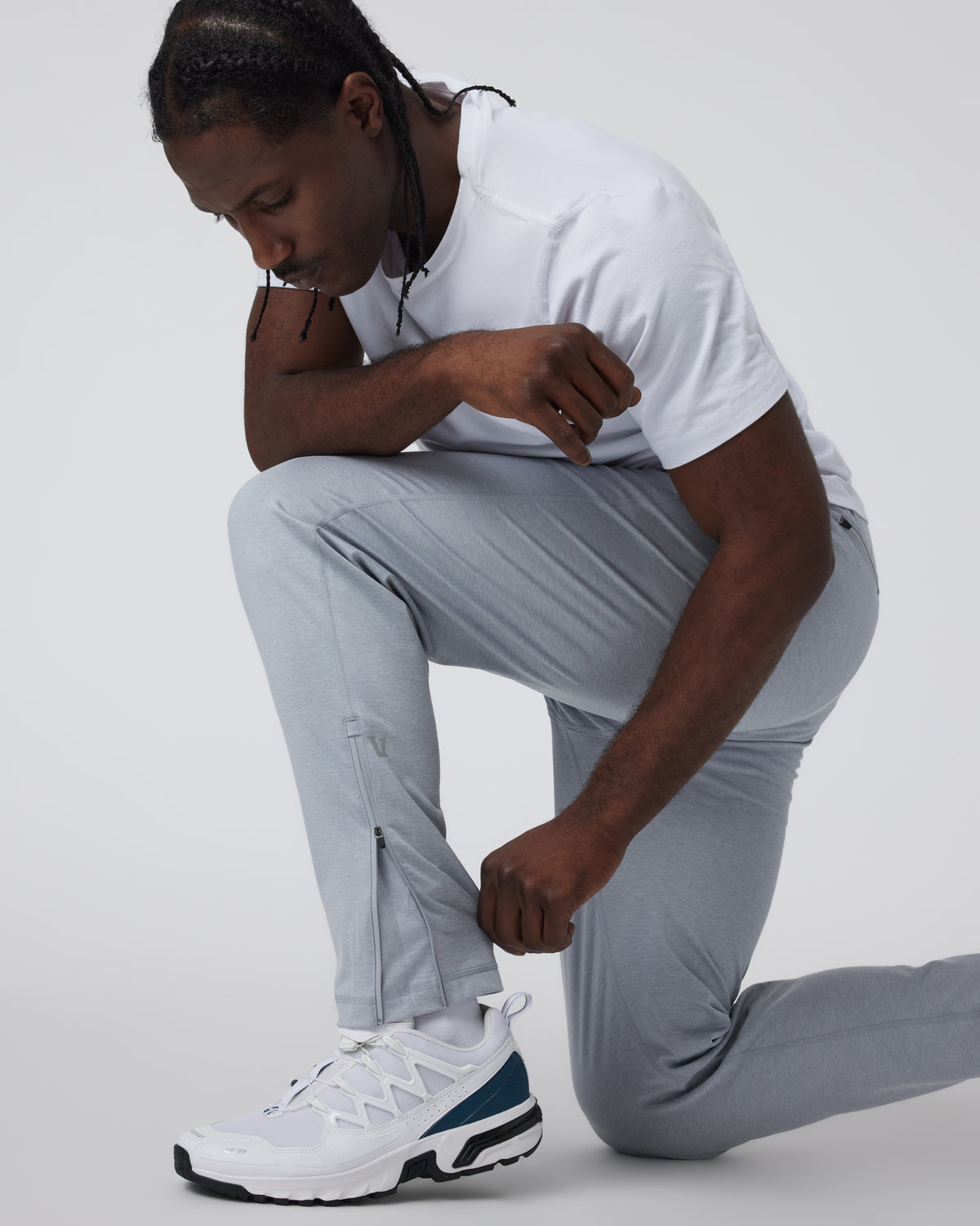 Vuori Sunday Performance Track Pant Platinum Heather