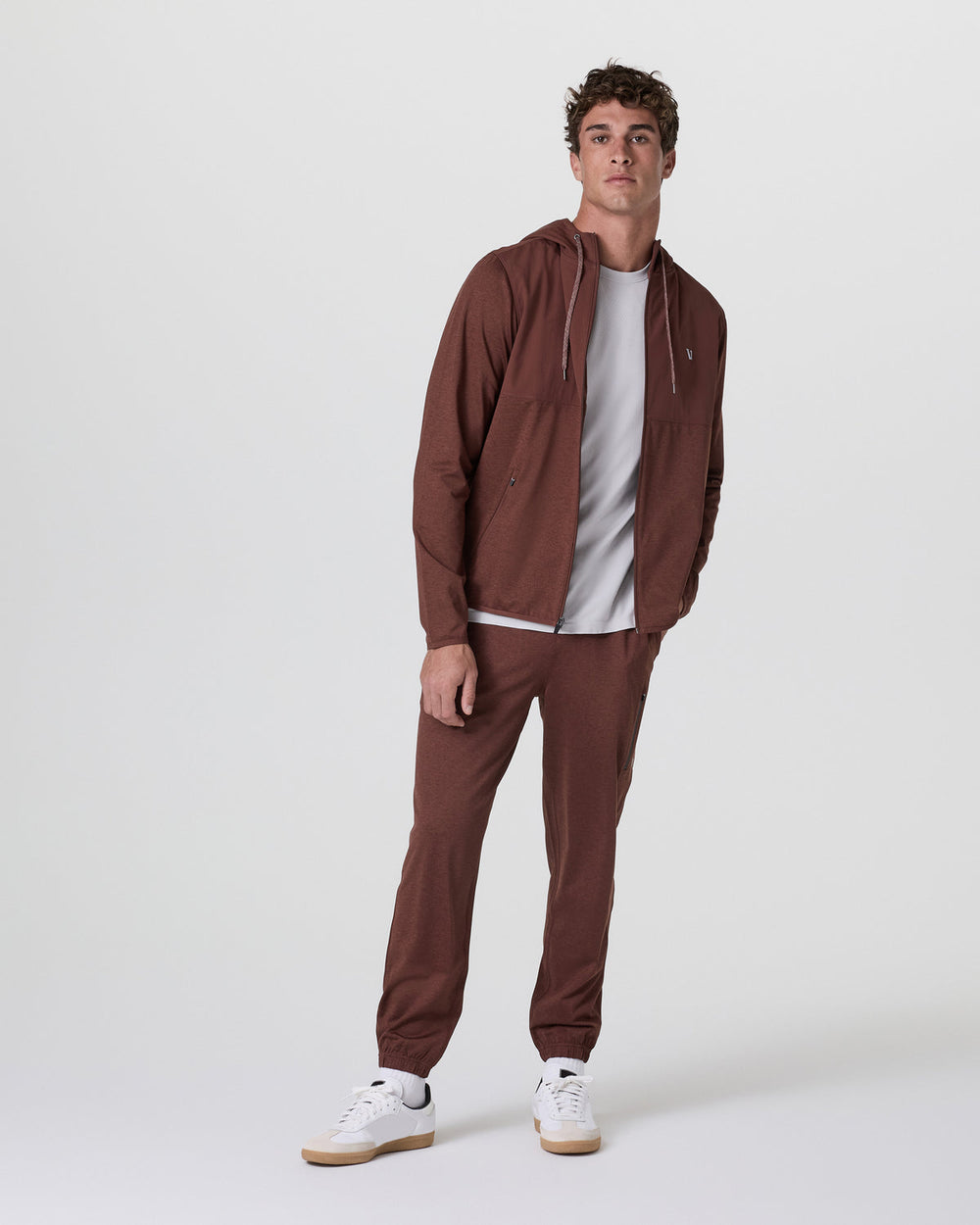 Vuori Sunday Performance Sweatpant Classic 30" Burnt Sienna Heather