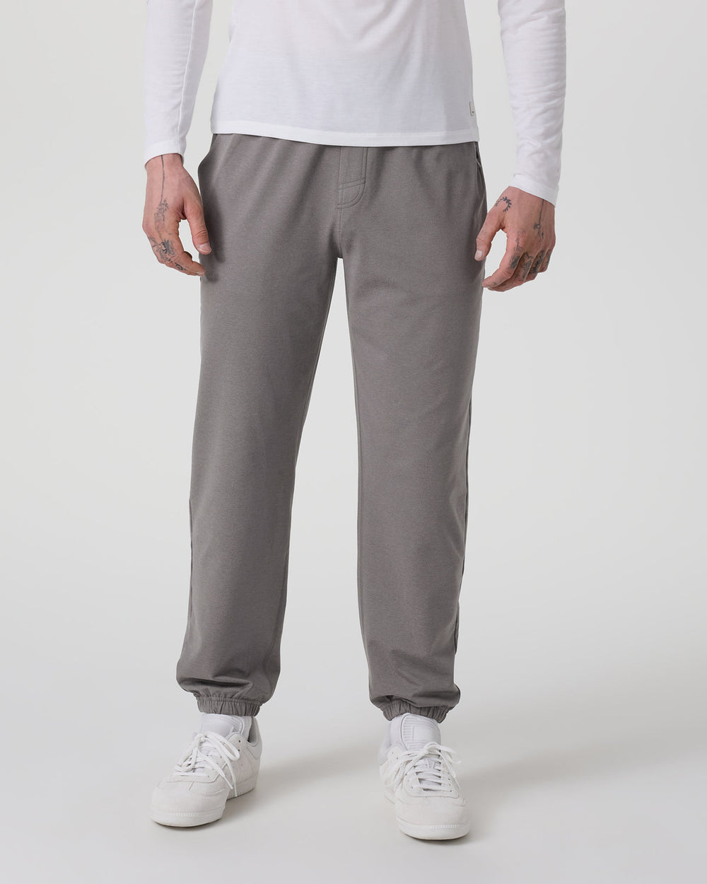 Vuori Coronado Performance Sweatpant Classic 28" Dolomite Heather