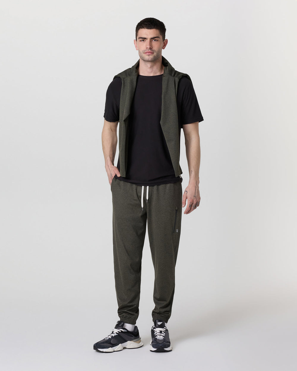Vuori Sunday Performance Sweatpant Classic 30" Kale Heather