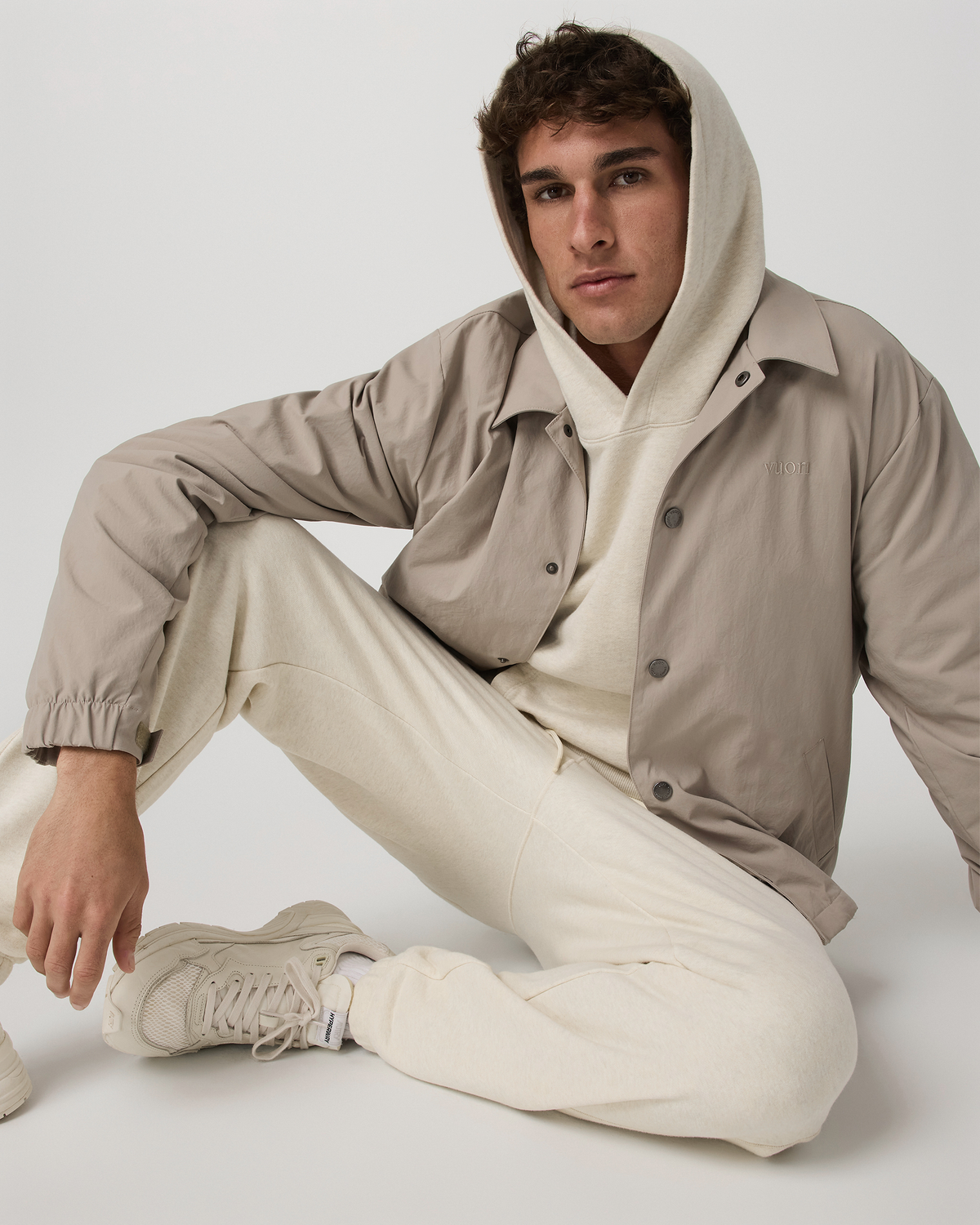Vuori Men's Cypress Vintage Jogger 28" Buttermilk Heather
